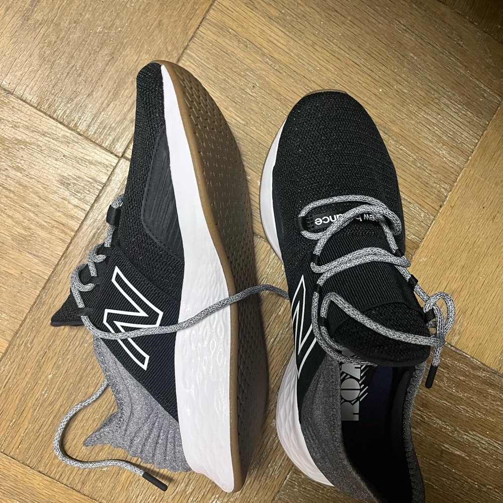 New Balance Black and White Athletic Shoes
